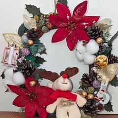 約30cm🎅 値下げ‼️トナカイさんのリースの画像