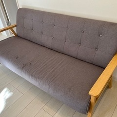 (取引中)北欧風 3人がけソファの画像