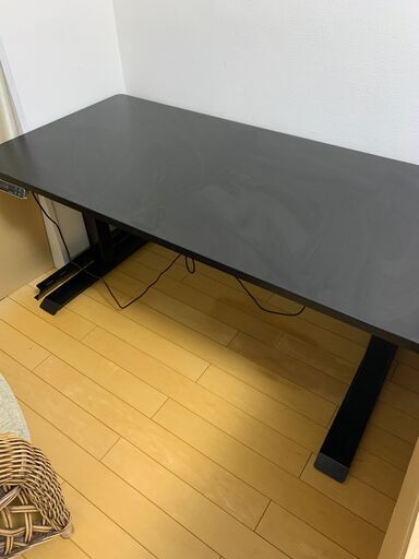 お譲り先決定 FLEXISPOT スタンディングデスク 電動式昇降デスク 高さ調節 人間工学 パソコンデスク ブラック ゲーミングデスク