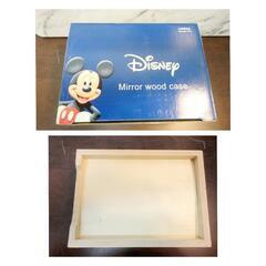 ☆T2328☆ ディズニー ミラー付き ケース　小物入れ 箱ありの画像
