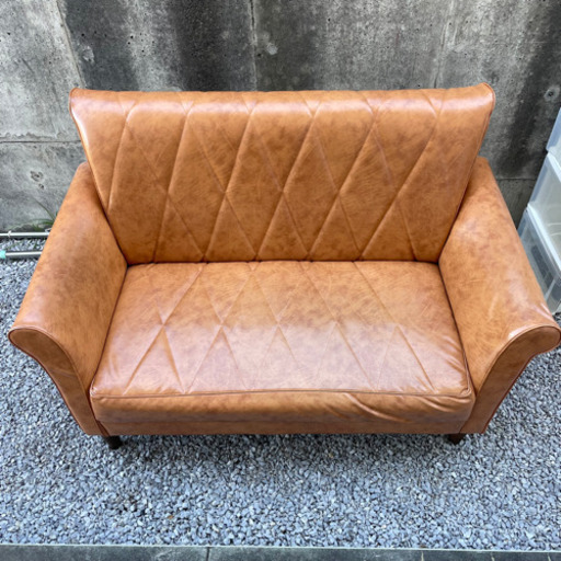 美品！2人掛けソファ ブラウン
