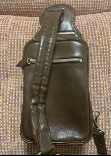 万双 双鞣和地 ワンショルダーバッグ（小）ダークブラウン 本革