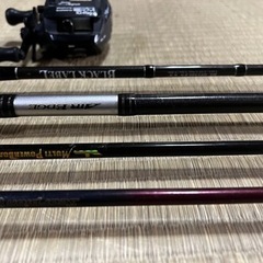 ロッド4本とリール