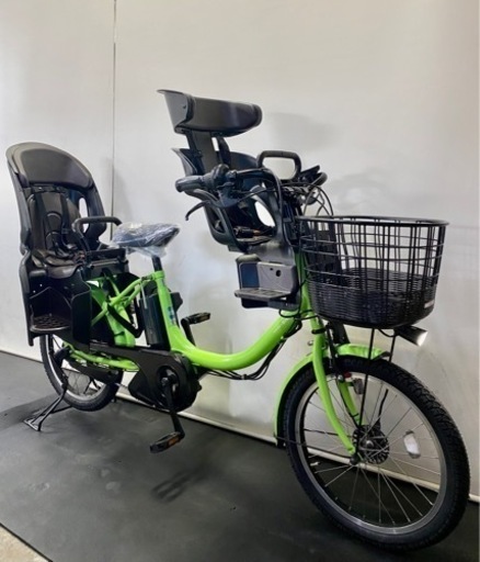 関東全域送料無料 保証付き 電動自転車　ヤマハ　パスバビー　20インチ 3人乗り 8.7ah グリーン