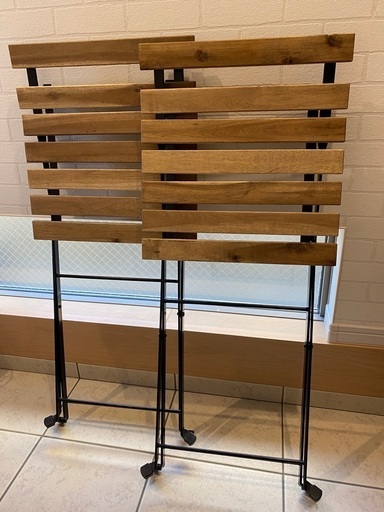 IKEA 屋外チェア　テルノー　二脚セット