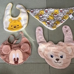 【ディズニー】新品＆美品＆非売品♡ベビースタイ☆4枚セット☆バラ...