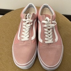 VANS バンズ オールドスクール スニーカー 27cm ピンク ホワイトの画像