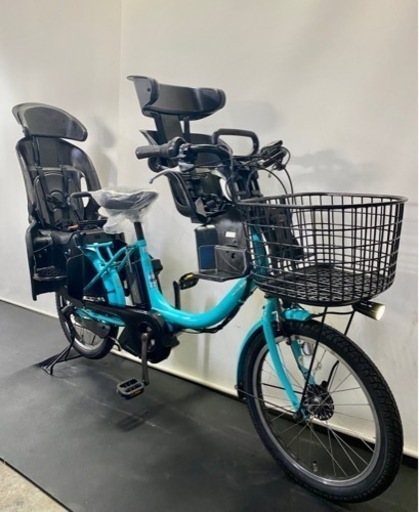関東全域送料無料 保証付き 電動自転車　ヤマハ　パスバビー　20インチ 3人乗り 8.7ah 水色　人気