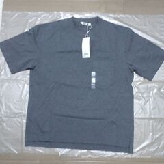 ※取引終了しました。ありがとうございました！　ユニクロ　オーバーサイズクルーネックTシャツ半袖　Lサイズ（未使用品）の画像