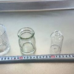 ガラス製容器 小瓶 ペン立て 一輪挿しの画像