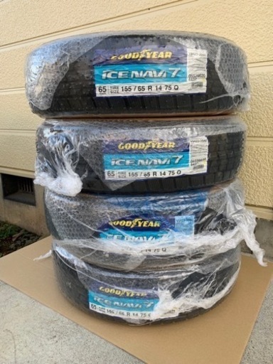 新品スタッドレスタイヤ　155-65-14