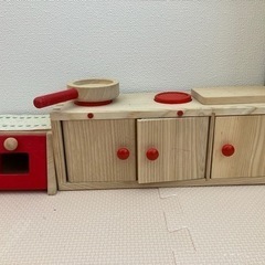木製　おままごとセットの画像