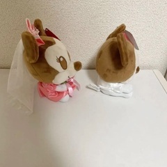 結婚祝い ディズニー ぬいぐるみ ペア 電報 結婚式 祝電 ディズニー 結婚式の画像