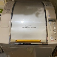 【受渡者決定】ドラム式洗濯機　トップオープンドラム