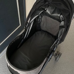 【決まりました】シンプルなペットベビーカー🐶🐱MarsSport 3輪カート 中型犬まで（猫•隙間対策済) 多頭用 折りたたみ 耐荷重20Kg コ コハート (グレー)  の画像