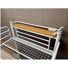 札幌【階段付き ロフトベッド】分解&組立て可能 パイプベッド