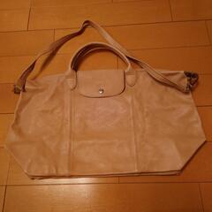 LONGCHAMP　オイルレザーバッグ