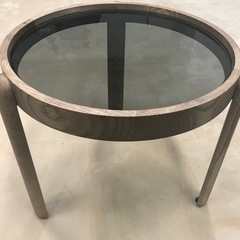 アクタス　porada イタリア高級家具　丸テーブル　ガラステー...