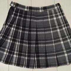 ピンクラテ　スカート　XS/150　グレーチェックの画像