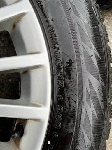 8万円！直接引取希望　BSブリザックVRX2 215/60/R17 ベンツVクラスW447 ホイール付
