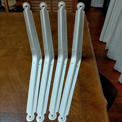 L型棚受　白　4個セット