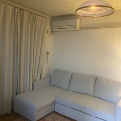 布張りカウチソファベッド (ノアーク２ GY)