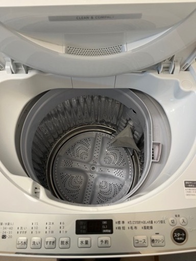 SHARP 洗濯機 esｰge7fｰw