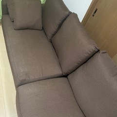 ✤12/18までの出品✤ ニトリ 3人掛け カウチソファ ブラウン