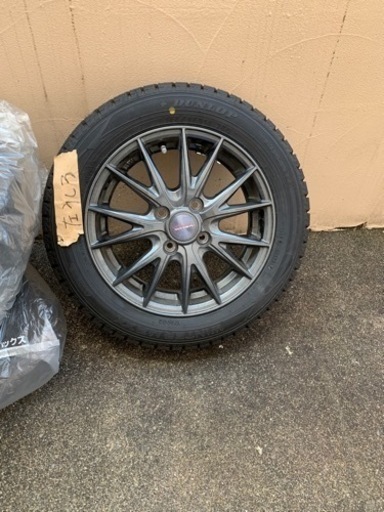 ダンロップ　ウィンターマックス　スタッドレスタイヤ4本セット　155/65R14