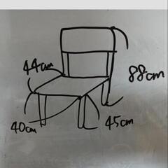 【美品】厚みのある椅子クッションの画像