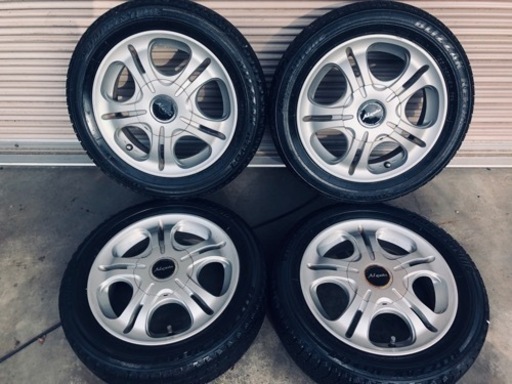 冬タイヤ 155/65R14 軽自動車用アルミ付きスタッドレス4本組