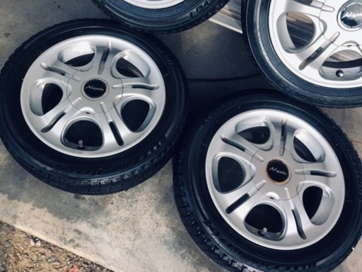 冬タイヤ 155/65R14 軽自動車用アルミ付きスタッドレス4本組
