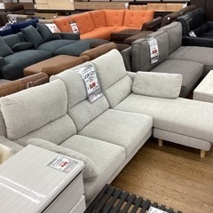 KL-54【新入荷 リサイクル品】カウチソファ グレー シミ KL-54【新入荷