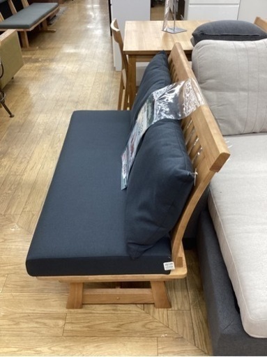 KL-56【新入荷　アウトレット】松田家具　サボー　ラバーウッド　背付きベンチ