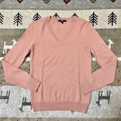 UNIQLO レディースM カシミヤ100% ピンク