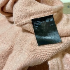 UNIQLO レディースM カシミヤ100% ピンクの画像
