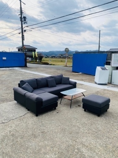 激安‼️オシャレLソファーセットテーブル付き✅大阪、京都、神戸配達設置可能‼️姫路市配達無料??