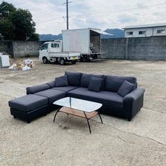 激安‼️オシャレLソファーセットテーブル付き✅大阪、京都、神戸配...