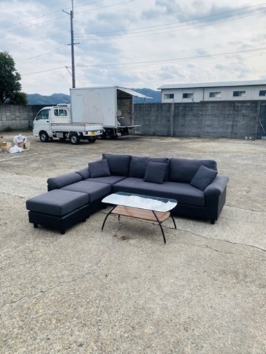 激安‼️オシャレLソファーセットテーブル付き✅大阪、京都、神戸配達設置可能‼️姫路市配達無料??
