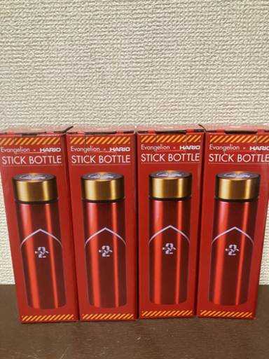 新品未使用 エヴァ×HARIO 初号機　スティックボトル 4個セット
