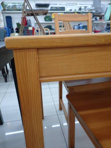 【IKEA /イケア/ダイニング5点セット/ダイニングセット/JOKKMOKK/ヨックモック/パイン無垢材/アンティークステイン】