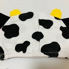 【美品】ベビー ロンパース 半袖 牛柄　サイズ80の画像