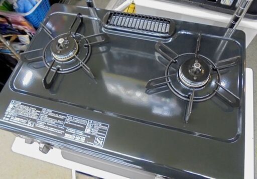 札幌白石区 幅56cm 美品 2022年製 LP プロパンガスコンロ パロマ IC-S37DX 左強火 グリル未使用 ガステーブル 本