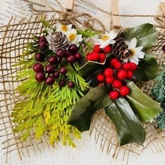 お値下げしました！　流木のクリスマスガーランド　シルバーの画像