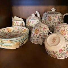 英国製Minton,Haddon Hall,６人テイーセット