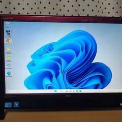NEC バリュースターWindows11 （クランベリーレッド）...