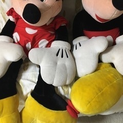 Disney ミッキーマウス＆ミニーマウス特大120㎝サイズ　ペアぬいぐるみ♪セットの画像