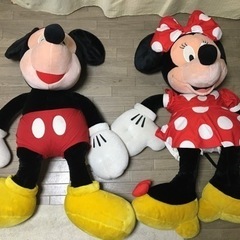 Disney ミッキーマウス＆ミニーマウス特大120㎝サイズ　ペアぬいぐるみ♪セットの画像