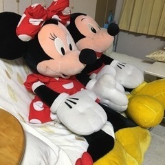 Disney ミッキーマウス＆ミニーマウス特大120㎝サイズ　ペアぬいぐるみ♪セットの画像