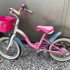 女の子用　子供プリンセス自転車　16インチの画像